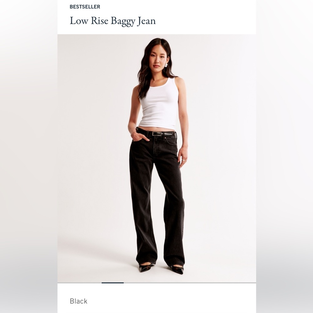 Abercrombie & Fitch Low Rise Baggy Jean NWT 4L